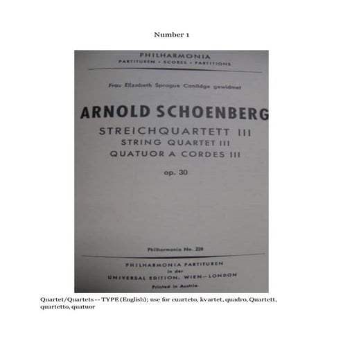 Descriptive Cataloging of Scores in RDA Exercises