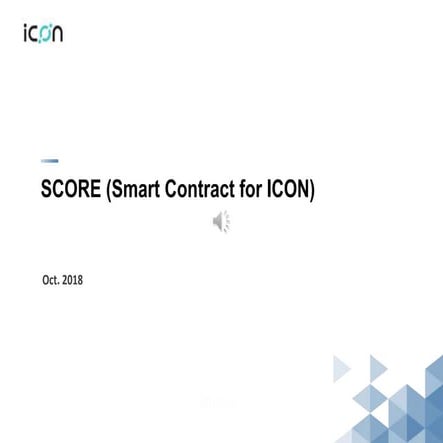 Score (smart contract for icon) 