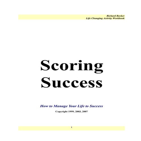 Scoring Success