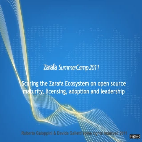 Scoring zarafa with sos open source