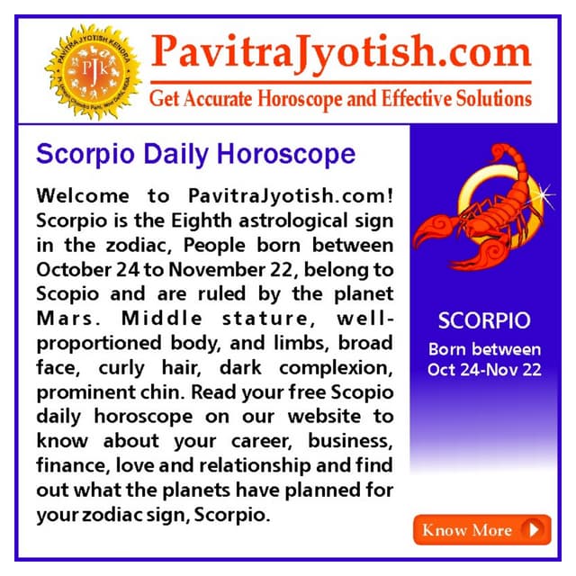 Scorpio Daily Horoscope PDF