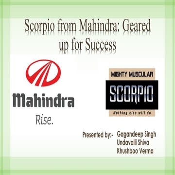 Scorpio from mahindra