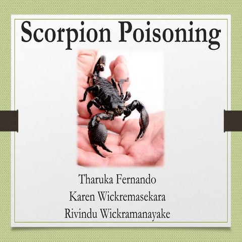 Scorpion Poisoning - Rivin