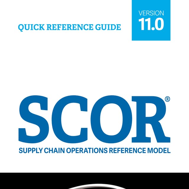 SCOR quick reference guide