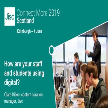 How are your staff and students using digital?