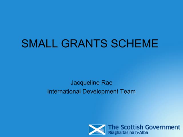 Scot govt small_grants_programme_june2013