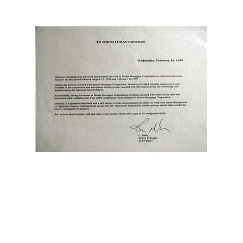 Len Nash - Reference