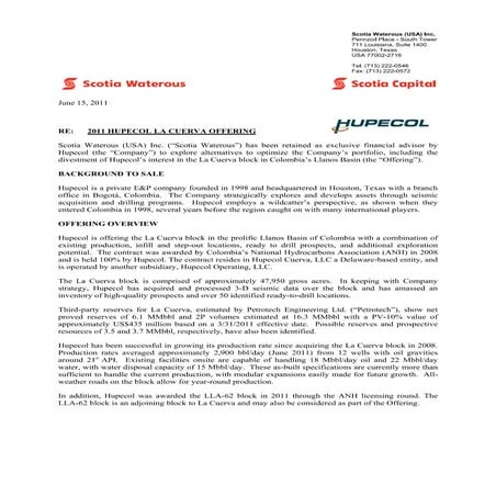 Scotia waterous marketing flyer