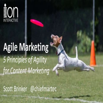 Agile Marketing: 5 Principles of Agility for Content Marketing - Scott Brinker