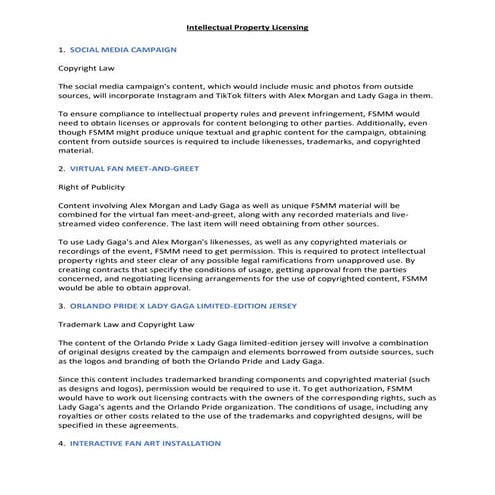 Intellectual Property Licensing Examples | PDF