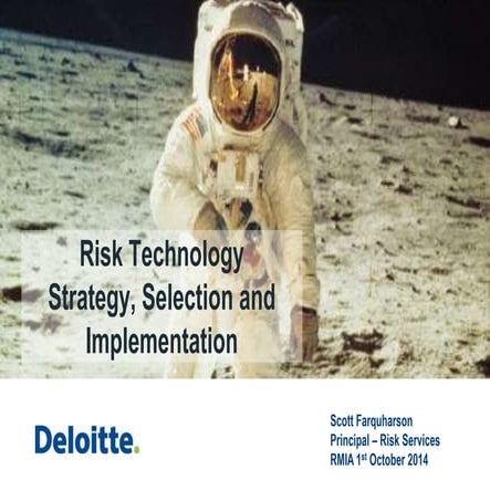 Risk Technology Strategy, Selection and Implementation