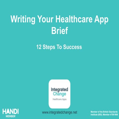 12 Items You Need To Include In Your Mobile Healthcare App Brief