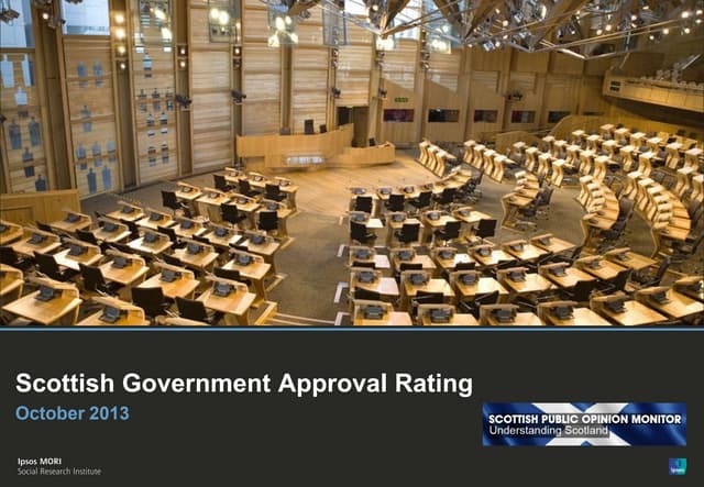 Scottish government approval rating...
