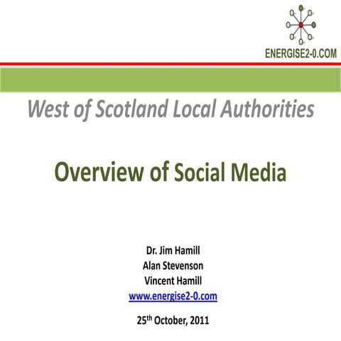 Scottish local authorities social media overview