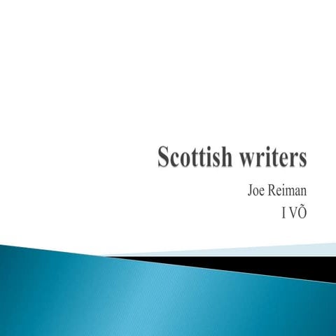 Scottish writers | PPTX