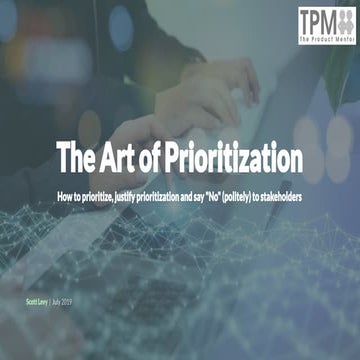 The Art of Prioritization