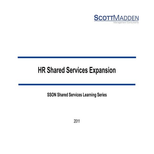 HR Shared Service Expansion