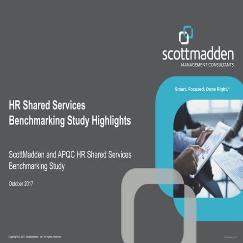 ScottMadden HR Shared Services Benchmarking Study Highlights 2017