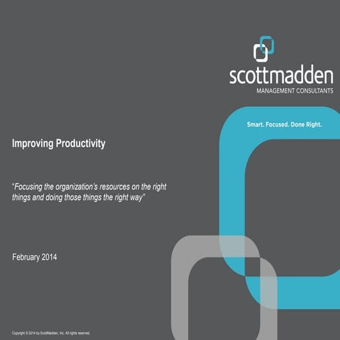 Improving Productivity