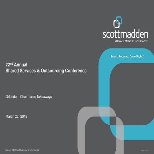 SSOW 2018 Chairman's Takeaways