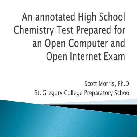 Scott morris's open computer chem test annotated