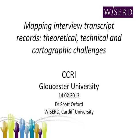 Mapping interview transcript records: theoretical, technical and cartographic...