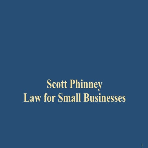 Scott phinney   law for small businesses