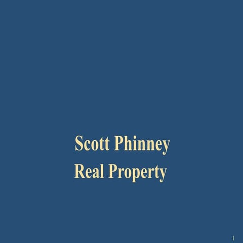 Scott phinney   real property
