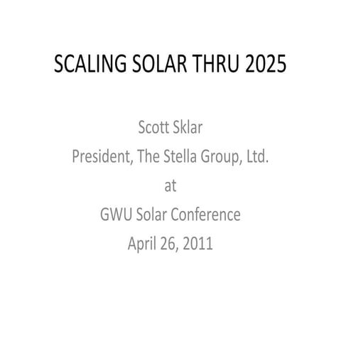 Scott Sklar | The Stella Group