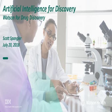 Artificial Intelligence for Discovery