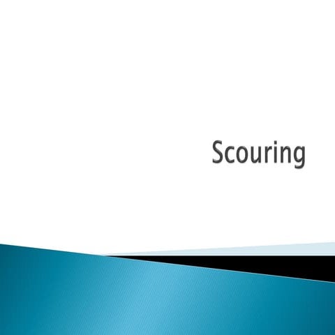 Scouring process in textile processing