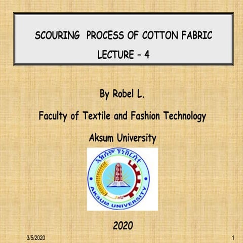 Scouring lecture 4