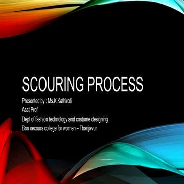 Scouring process