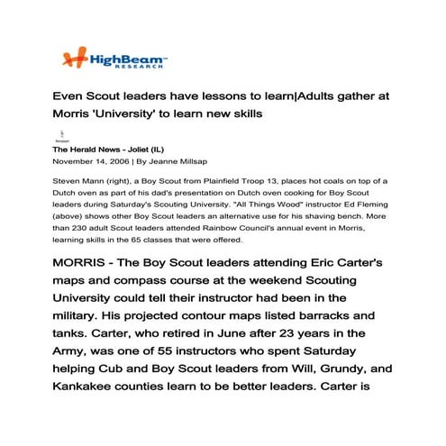 Cub Scout Roundup Presentation | PDF