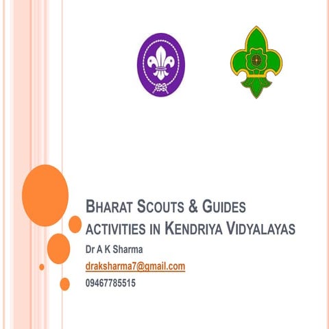 Scouts & guides activities in KVs