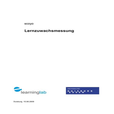 Studie zur scoyo-Lernzuwachsmessung