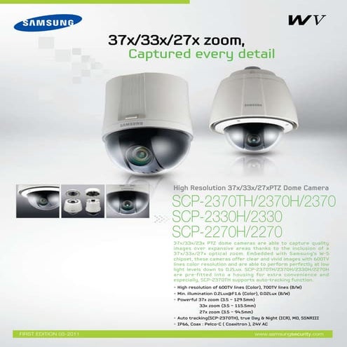 Samsung Techwin SCP-2370H Data Sheet