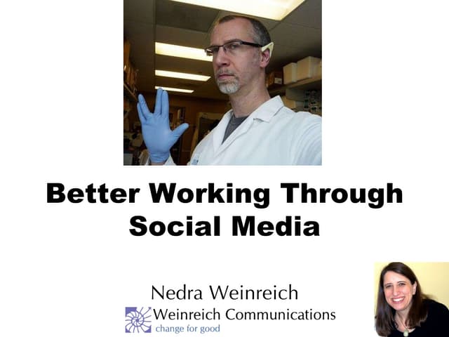 Better Working Through Social Media