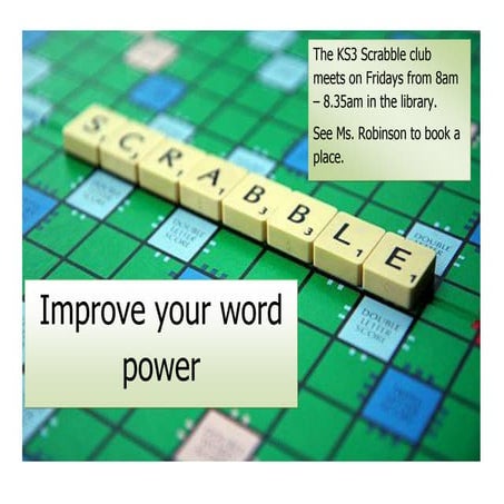 Scrabble club