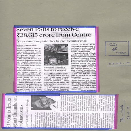 Stock Market from January 2019 to March 2019 (2 of 2) - By C. Dineshkumar