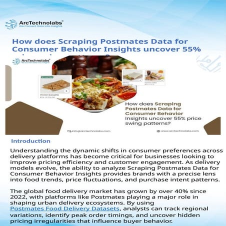 Scraping Postmates Data for Consumer Behavior Insights.pptx