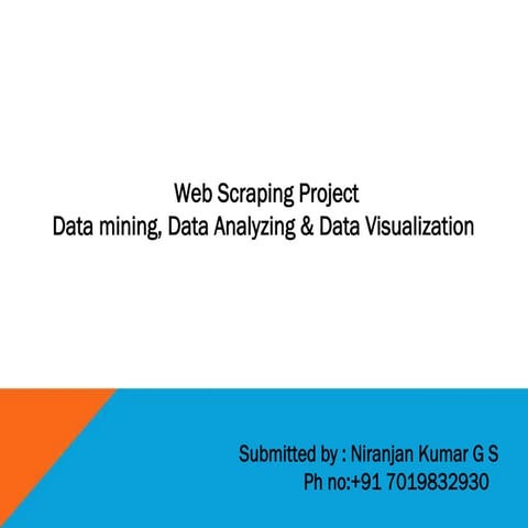 Scrapping project using python | PDF | Web Development | Internet