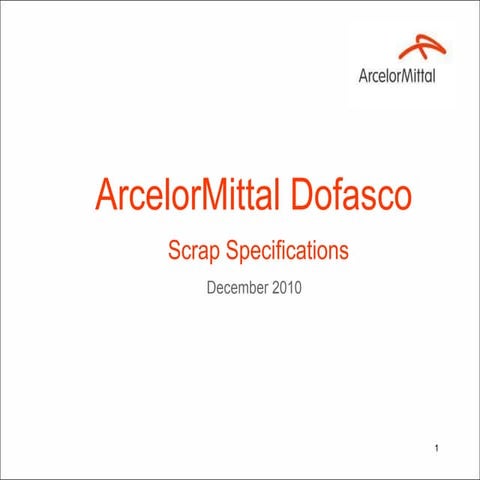 Scrap Specifications December 2010