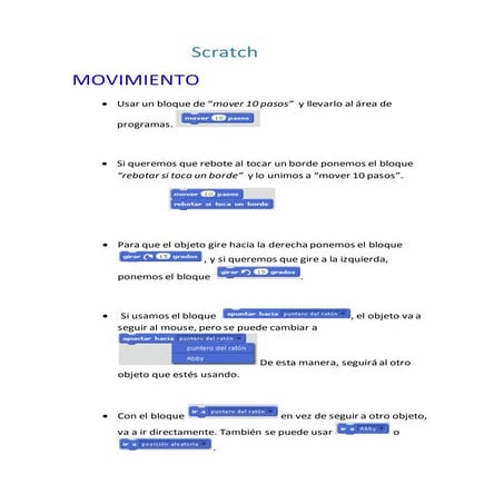 Scratch movimiento | PPTX