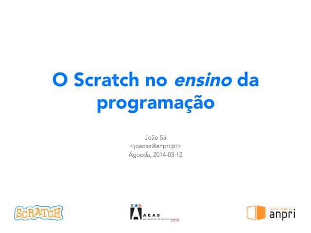 O Scratch no ensino da programação