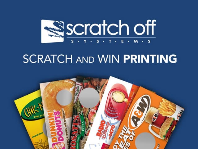 Scratch off systems