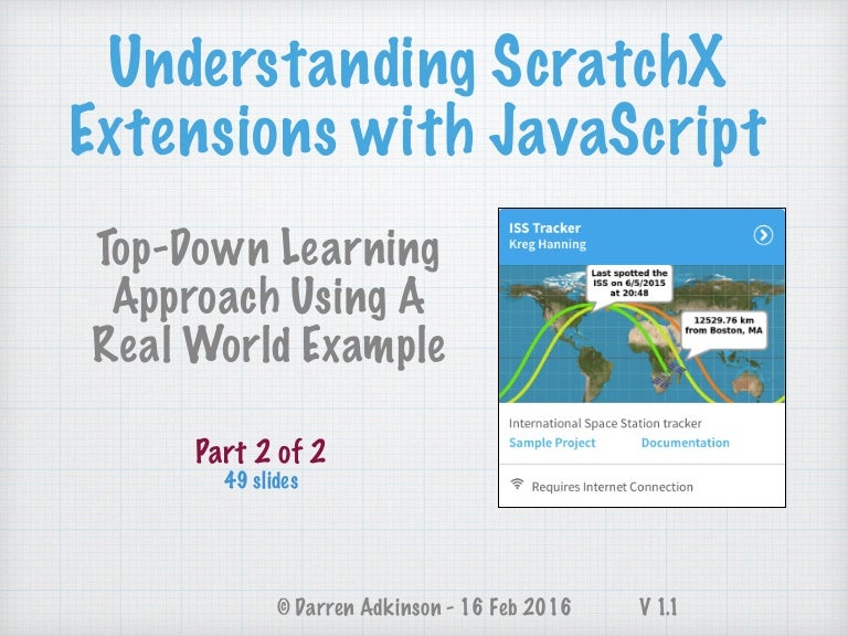 Understanding Scratch Extensions with JavaScript (Part 2 of 2)