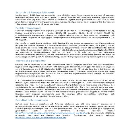 Scratch på Åstorps bibliotek
