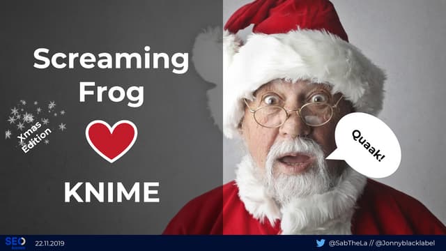 Screaming Frog ♥ KNIME: SEOkomm 2019