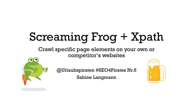 Screaming frog + xpath en